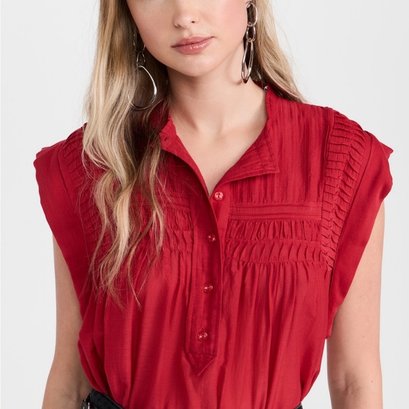 Isabel Marant Etoile Leaza Cap Sleeve Top - Picture 9 of 14